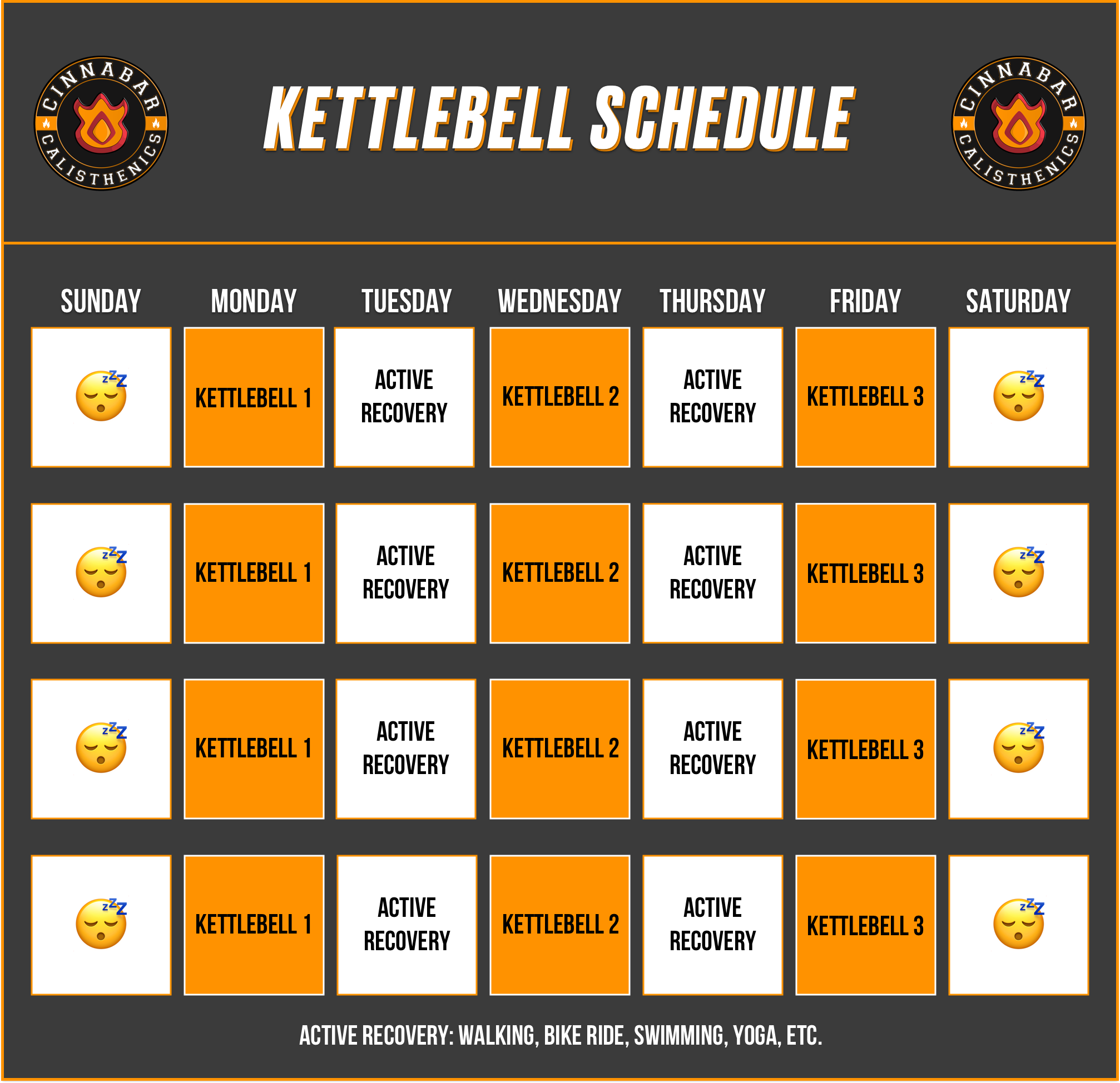 sample schedule