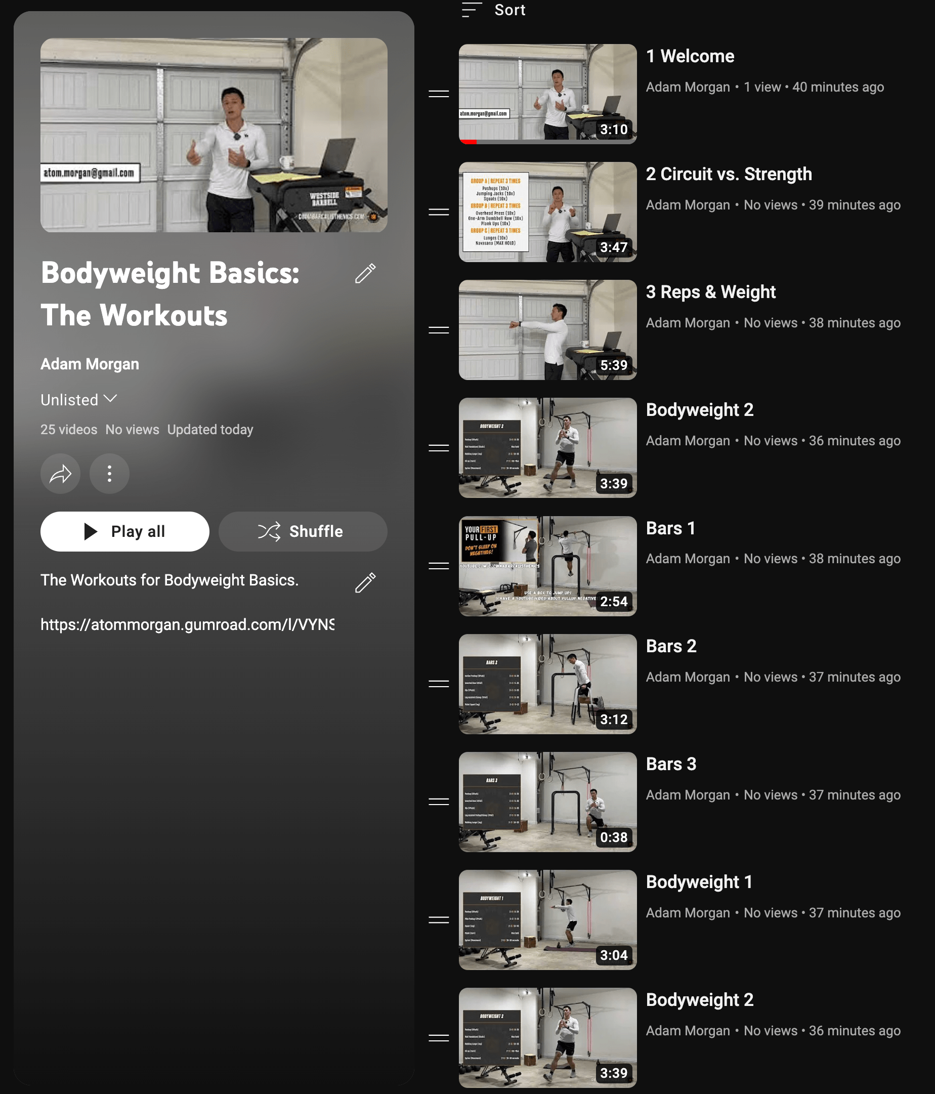 YouTube videos